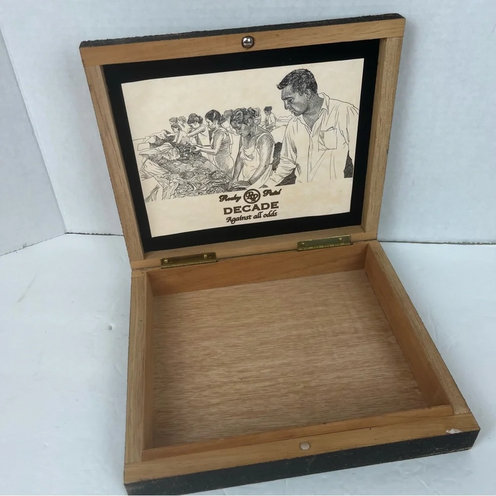Up-cycled vintage wooden Cigar box-RP-Decade